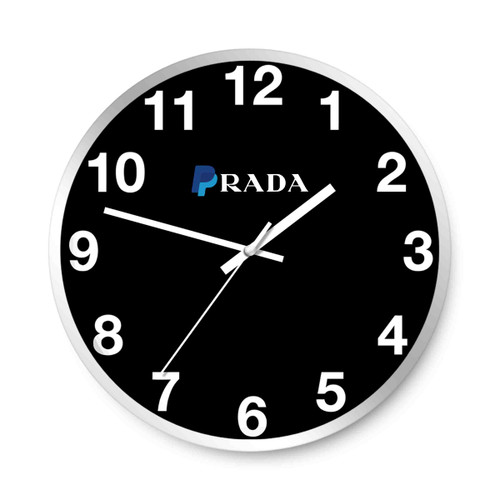 Paypal Parody Logo Wall Clocks