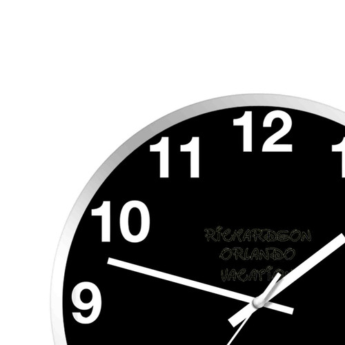 Personalized Orlando Family Vacation Wall Clocks