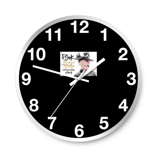 Pink Beautiful Trauma World Tour 2019 Wall Clocks