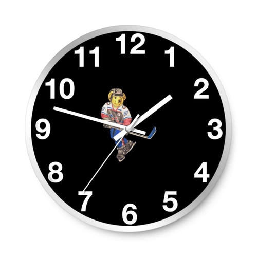 Polo Bear Hockey Wall Clocks