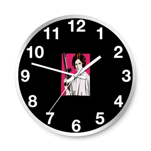 Princess Leia Dont Mess With Me Star Wars Wall Clocks