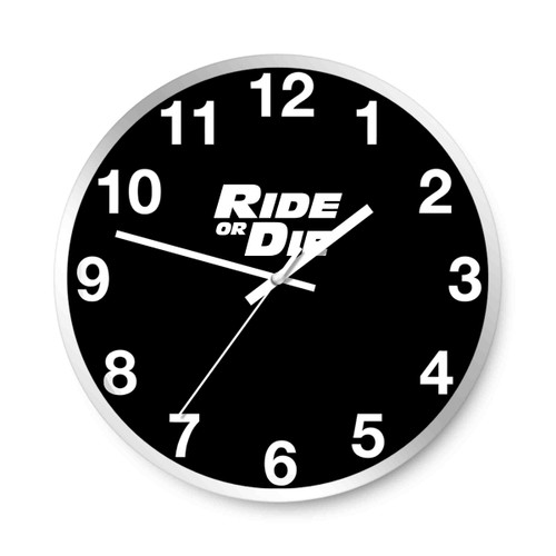 Ride Or Die Fast And Furious Paul Walker Vin Diesel Wall Clocks