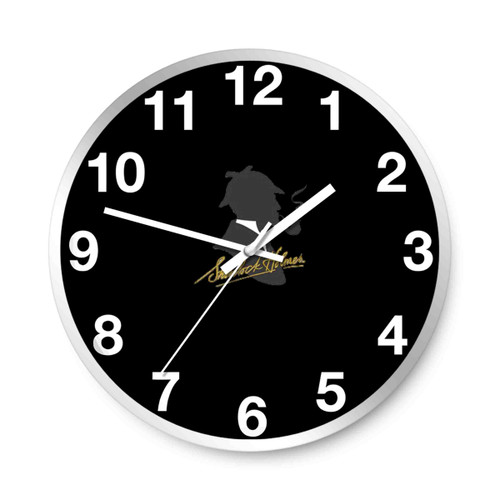 Sherlock Holmes Logo Wall Clocks