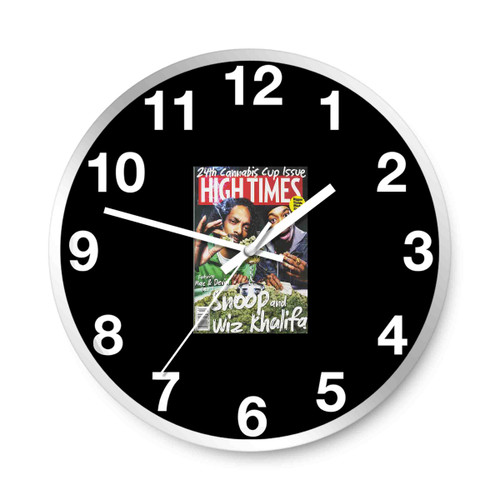 Snoop Dogg Wiz Khalifa Cannabis High Time Wall Clocks