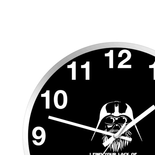 Star Wars Darth Vader Beard Wall Clocks