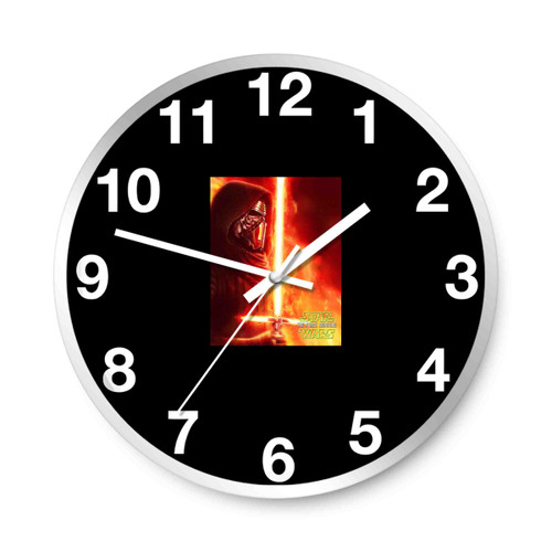 Star Wars The Force Awakens Kylo Ren Posters Fan Art Wall Clocks