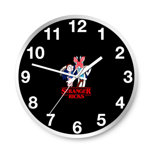 Stranger Ricks And Morty Wall Clocks Stranger Ricks And Morty Wall Clocks