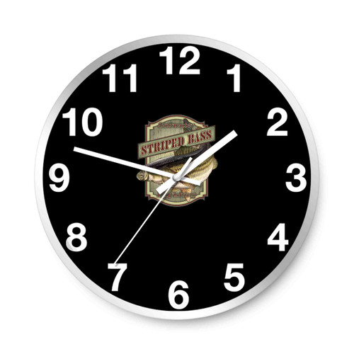 Striped Bass Fishing Wall Clocks