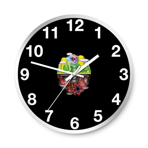 Super Plant Bros Upside Down Wall Clocks