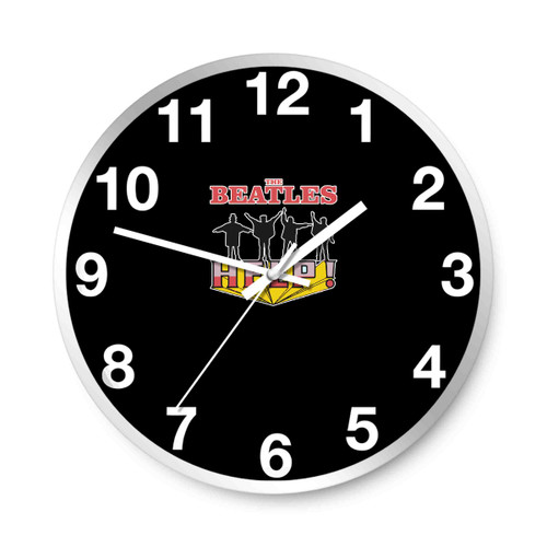 The Beatles Stop Worrying Help Band Wall Clocks