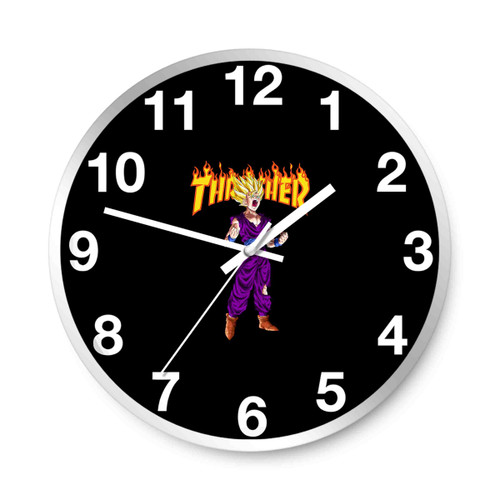 Thrasher Anime Dragon Ball Son Gohan Ssj 2 Wall Clocks