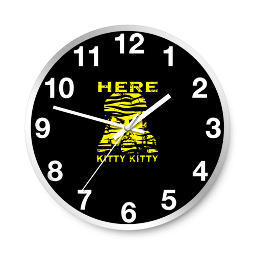 Tiger King Joe Exotic Here Kitty Kitty Wall Clocks