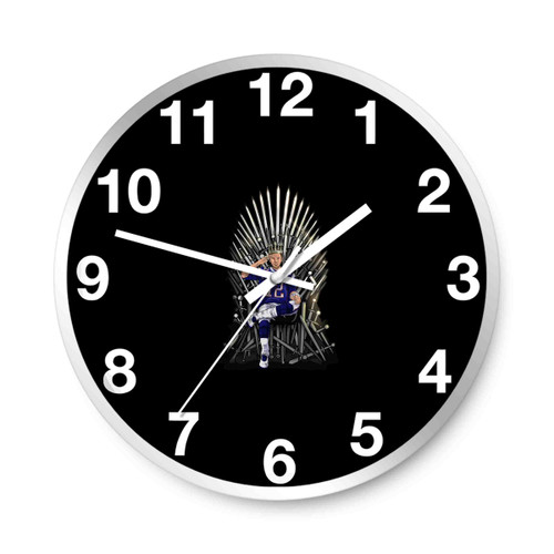 Tom Brady Goat Game Of Thrones Wall Clocks