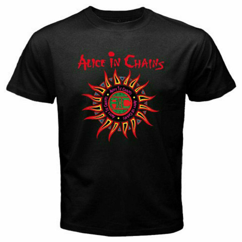Alice In Chains Sun Logo Grunge Man's T-Shirt Tee