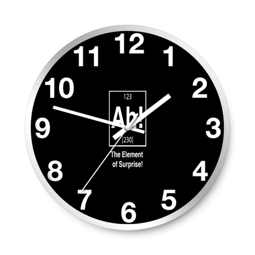Ah The Element Of Surprise Wall Clocks