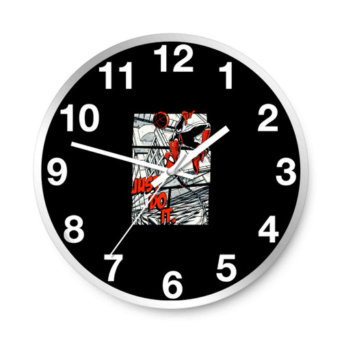 Amazing Spider Man Just Do It Wall Clocks