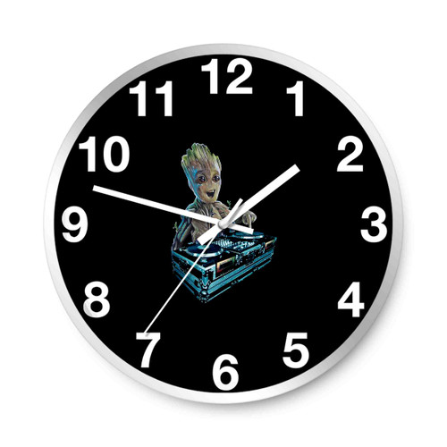 Baby Groot Dj Guardians Of The Galaxy Vol 2 Wall Clocks