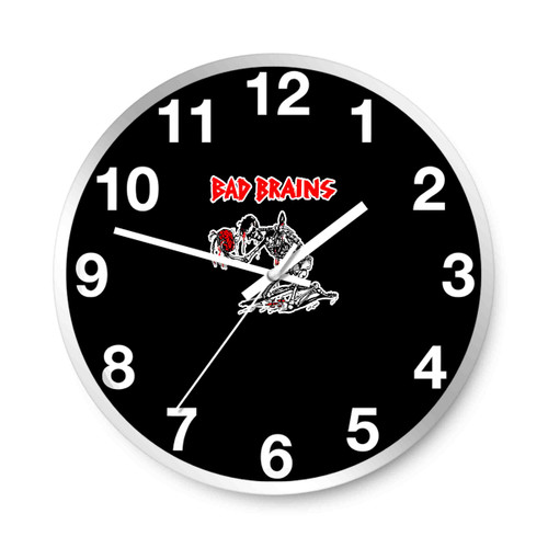 Bad Brains Skeleton Skull Wall Clocks