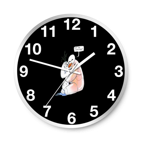 Baymax Gives Warm Hugs To Olaf Wall Clocks