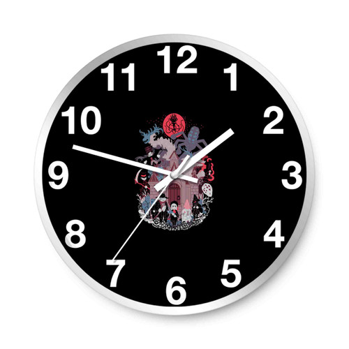 Beasts All Over The Halloween Wall Clocks