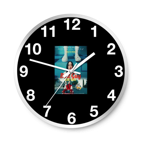 Billie Eilish Bad Guy Poster Art Wall Clocks