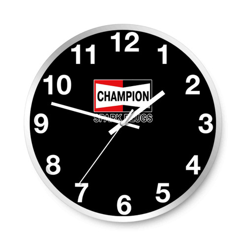 Champion Spark Plugs Logo American Spark Plug Wall Clocks