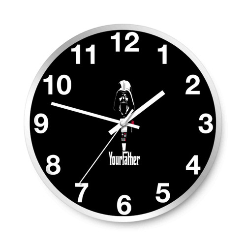 Darth Vader Star Wars Yourfather The Godfather Wall Clocks
