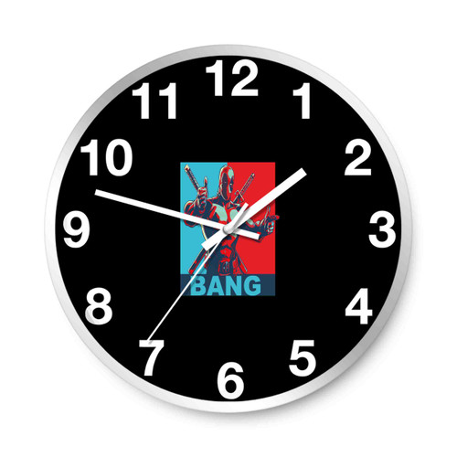 Deadpool Bang Bang Wall Clocks