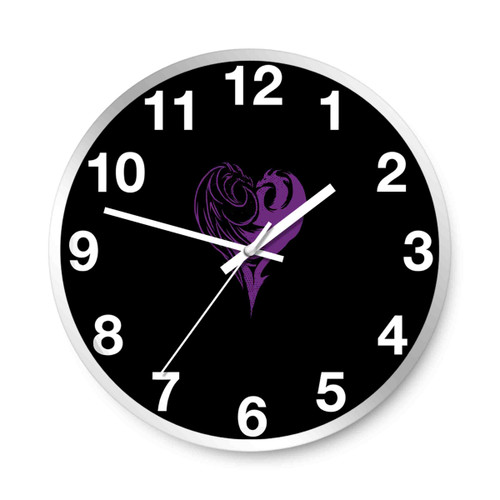 Descendants Evie Dragon Heart Logo Disney Wall Clocks