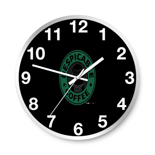 Despicable Me Minion Coffee Starbucks Coffee Parody 2 Wall Clocks
