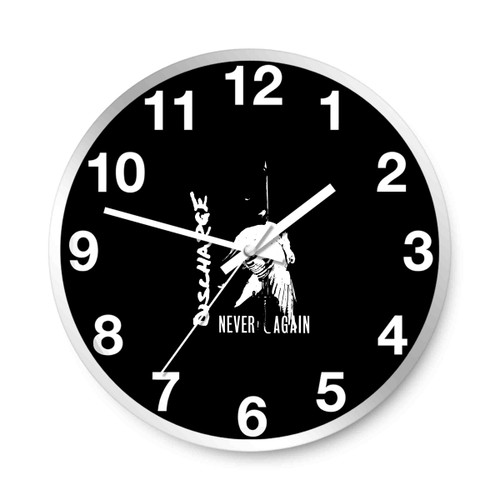 Discharge Never Again Big Wall Clocks