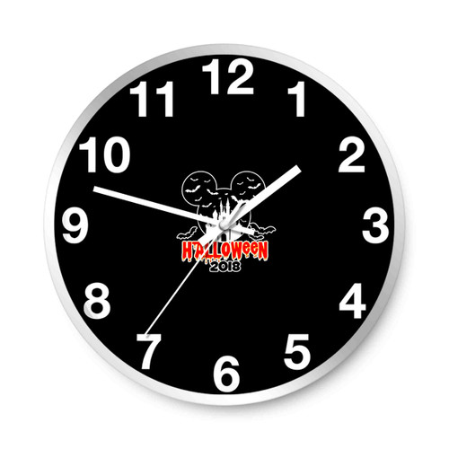 Disney Castle Halloween Mickey Mouse Silhouette Head Wall Clocks