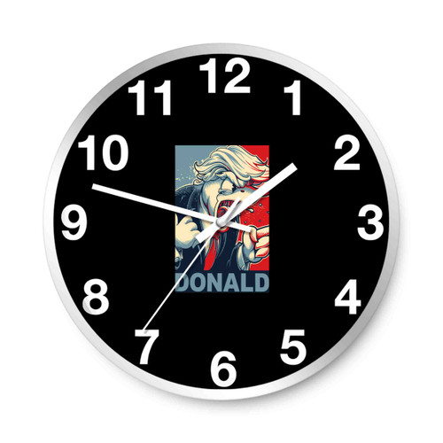 Donald Parody Trump Angry Wall Clocks