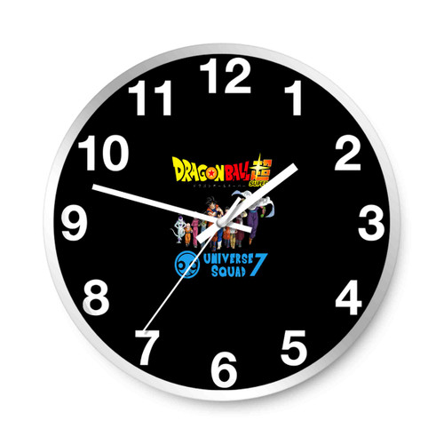 Dragon Ball Super Universe 7 Squad Amr Wall Clocks