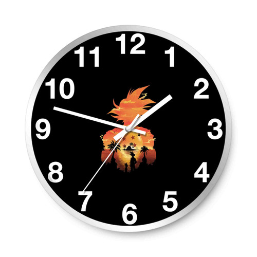 Dragon Ball Z Beautiful Sunset Wall Clocks