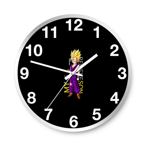 Dragon Ball Z Super Saiyan Gohan Anime Manga %60 Wall Clocks