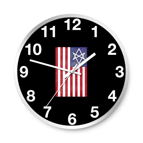 Drown American Flag Wall Clocks