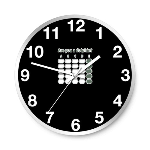 Eeeee Are You Dolphin Wall Clocks