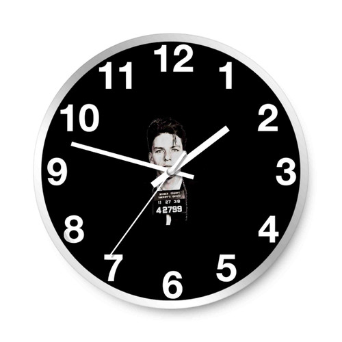 Frank Sinatra Mugshot Wall Clocks