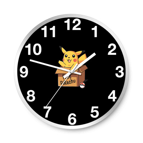 Free Pikachu Pokemon Wall Clocks