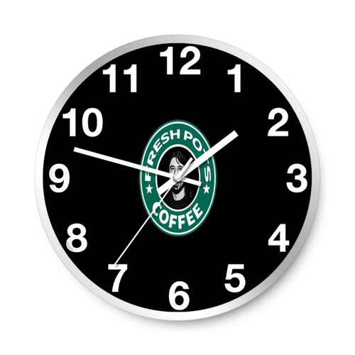 Fresh Pots Dave Ghrol Coffee Starbucks Parody Wall Clocks