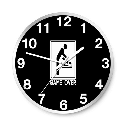 Game Over Emoticons Wall Clocks