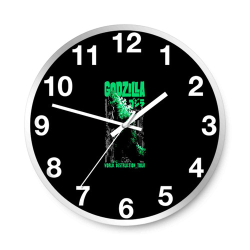 Godzilla World Destruction Tour Front Wall Clocks
