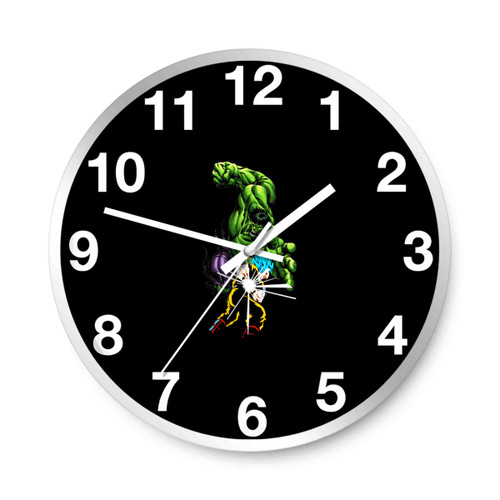 Goku Super Saiyan Blue Vs Hulk The Beast Wall Clocks