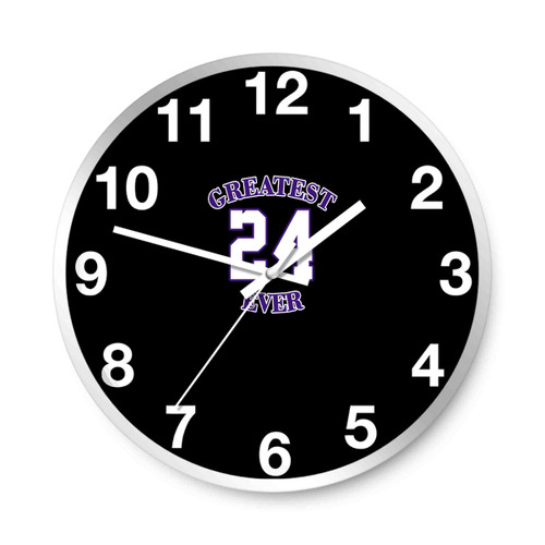 Gold Los Angeles 24 Kobe Greatest Ever Wall Clocks