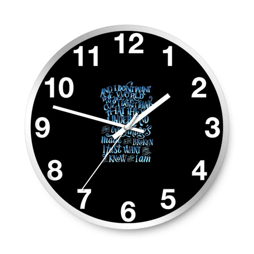 Goo Goo Dolls Quote1 Wall Clocks