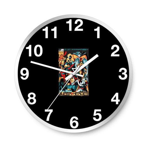 H B Super Heroes Wall Clocks