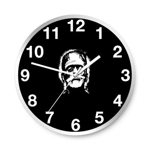 Halloween Frankenstein Face Scary Horror Monster Wall Clocks