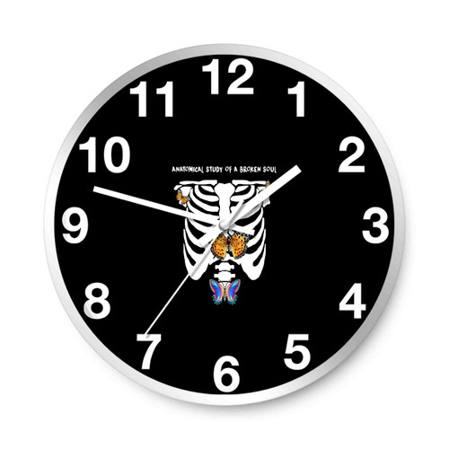 Halsey Without Me Skelleton Butterfly Wall Clocks