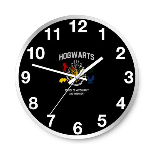 Harry Potter Hogwarts Crest School Of Witchcraft Wall Clocks